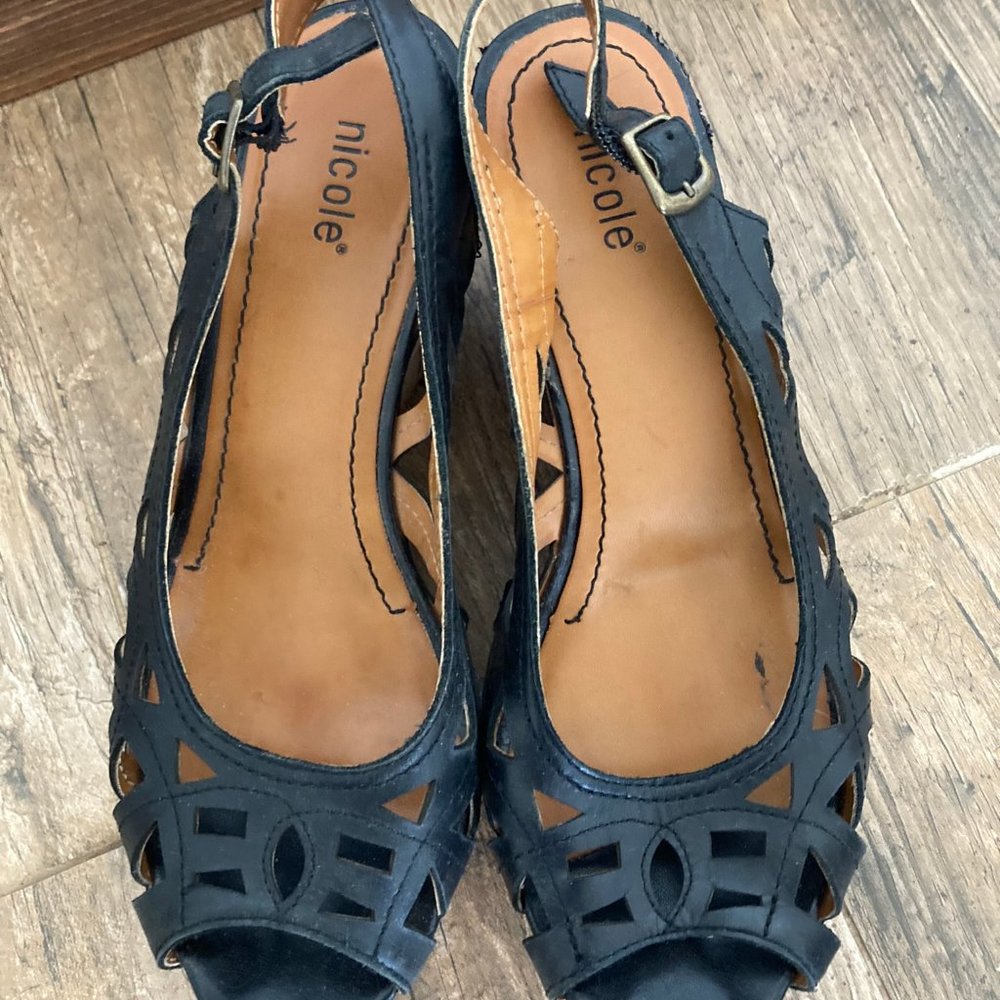 Nicole Wedge Sandal